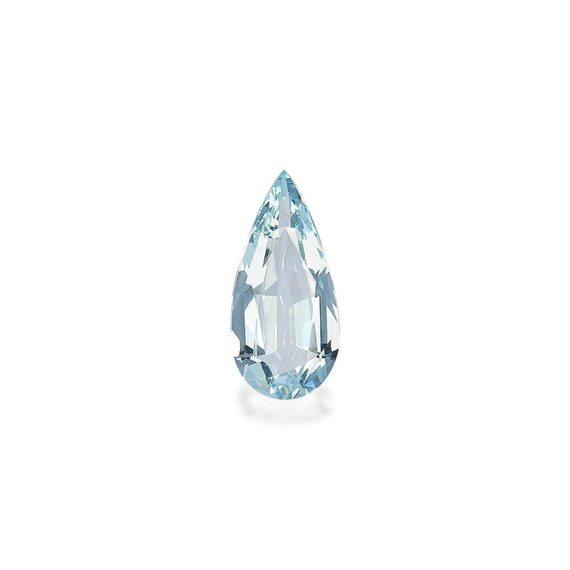 Pear-cut Aquamarine Baby Blue 2.68 carats