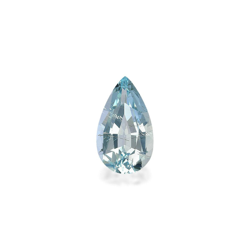 Pear-cut Aquamarine Baby Blue 2.33 carats