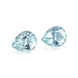 Hemelblauwe peervormige Aquamarijn van 9,95 karaat