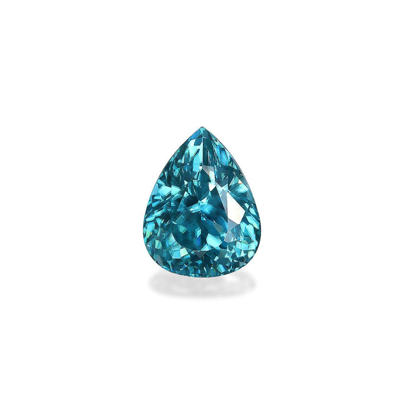 Pear-cut Blue Zircon Blue 6.53 carats
