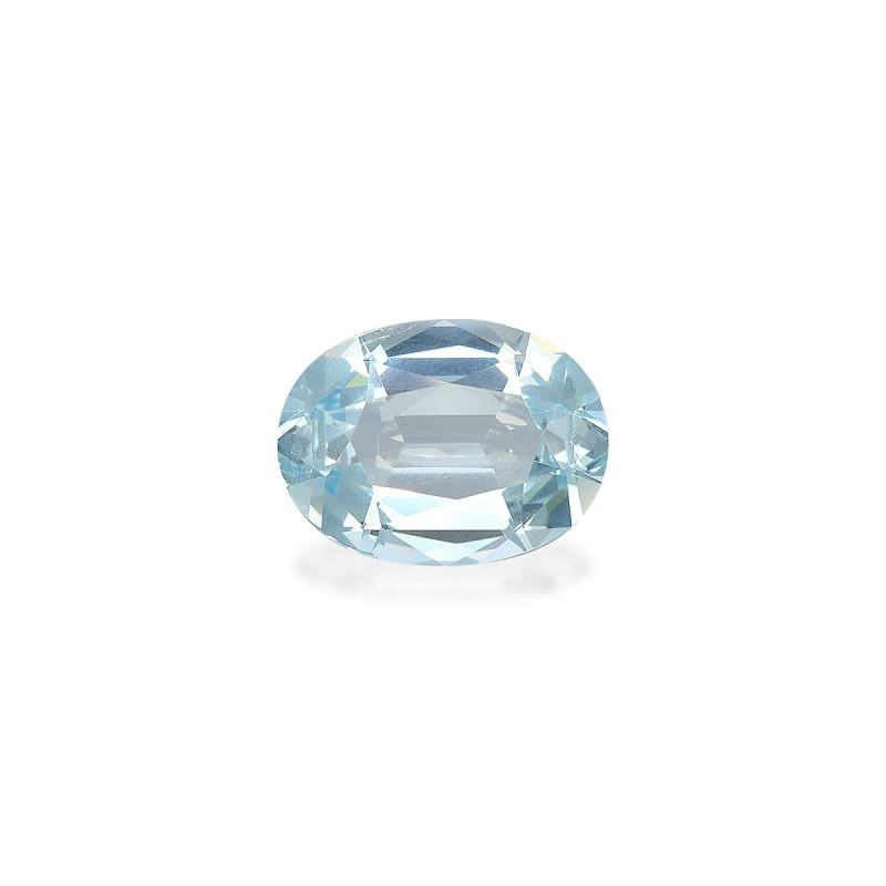 Aguamarina taille OVALE Bleu Ciel 7.38 carats