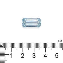Rechthoekig geslepen Aquamarijn Baby Blauw 9.21 karaat