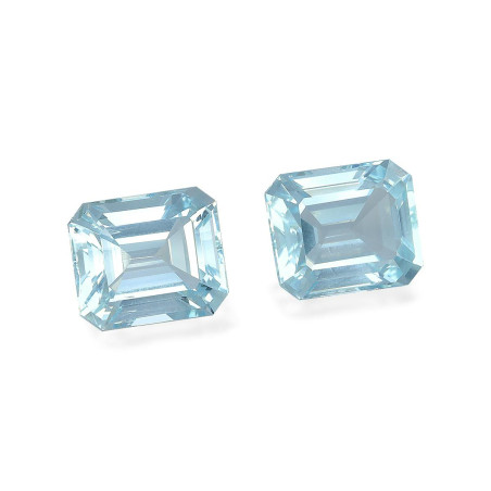 Aguamarina taille RECTANGULARE Baby Blue 10.86 carats