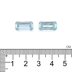 Rechthoekig geslepen Hemelsblauwe Aquamarijn 7.70 karaat