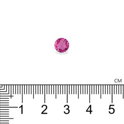 Rond geslepen Bubblegum Roze Rubelliet van 0,91 karaat