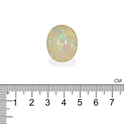 Ovale geslepen Ethiopische opaal van 23,46 karaat