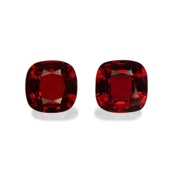 CUSHION-cut Red Spinel Red...