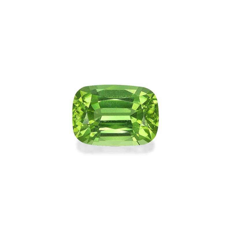 CUSHION-cut Peridot Lime Green 13.60 carats