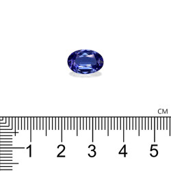Ovale geslepen blauwe Tanzaniet 3,27 karaat