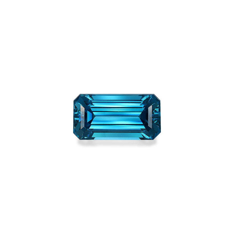 RECTANGULAR-cut Blue Zircon Blue 8.80 carats