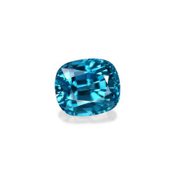 Blauwe Zirkoon kussen gesneden Blauw 9.73 karaat