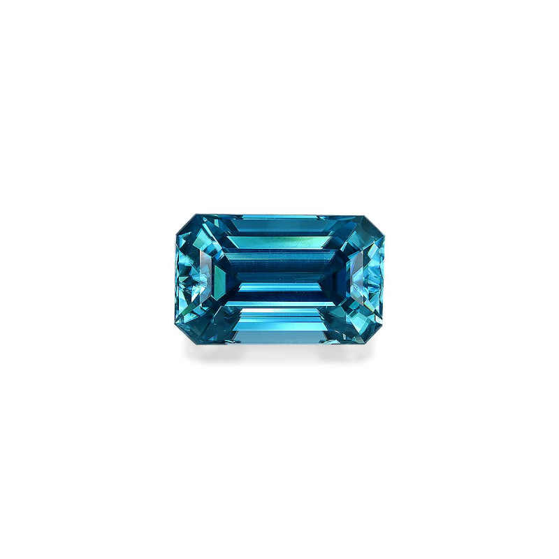 RECTANGULAR-cut Blue Zircon Blue 8.30 carats