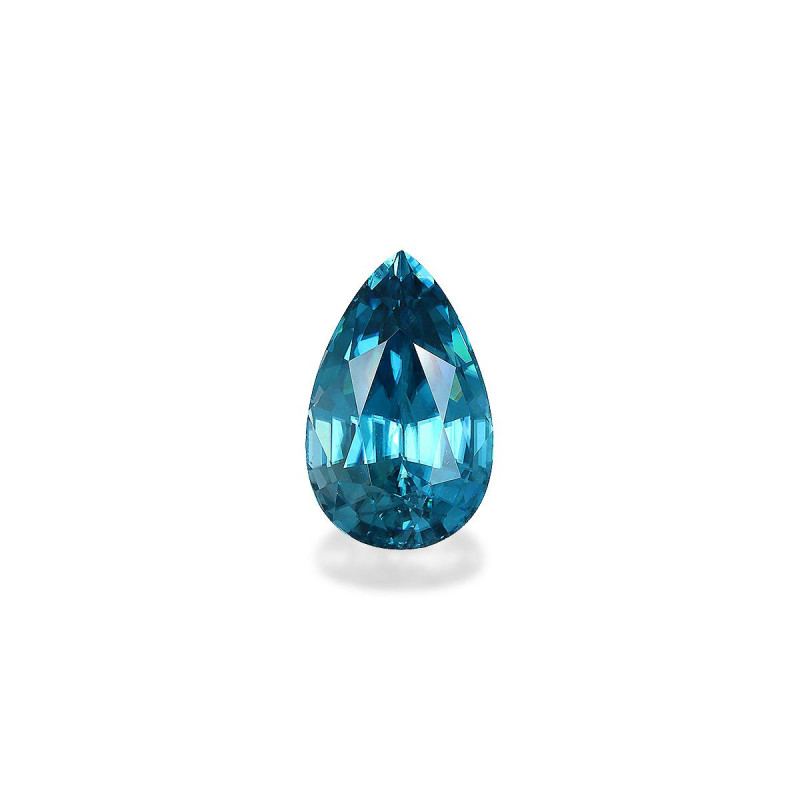 Pear-cut Blue Zircon Blue 11.02 carats