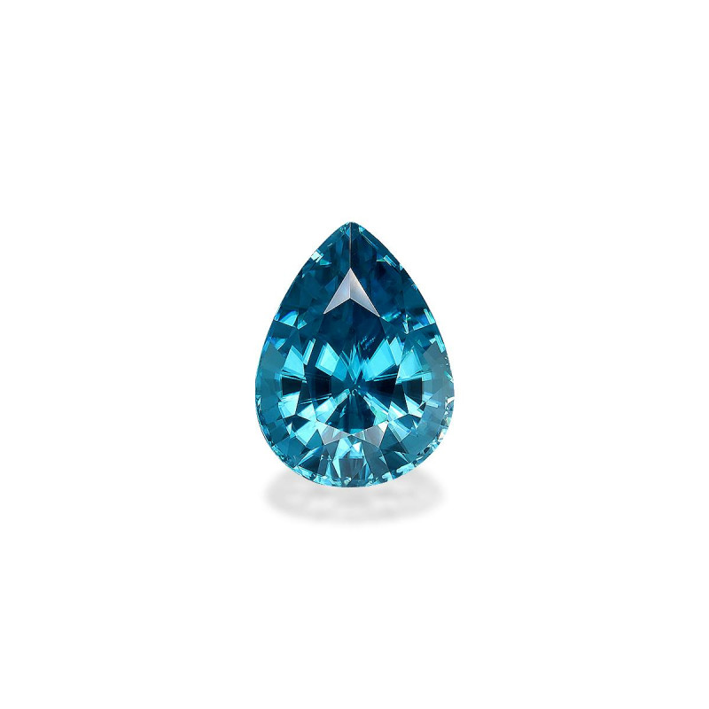 Pear-cut Blue Zircon Blue 12.57 carats