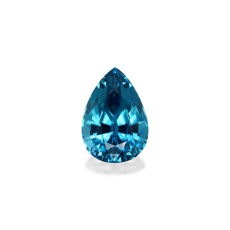 Pear-cut Blue Zircon Blue 34.64 carats