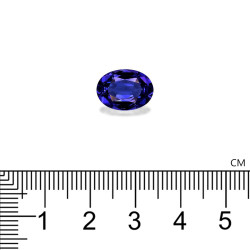 Ovale geslepen Tanzanite Violet Blauw 4,39 karaat