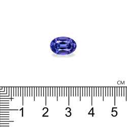 Ovale geslepen Tanzanite Violet Blauw 4.06 karaat