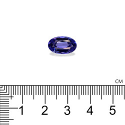 Ovale geslepen Tanzanite Violet Blauw 4.08 karaat