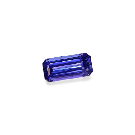 Tanzanita taille RECTANGULARE Violet Blue 5.48 carats