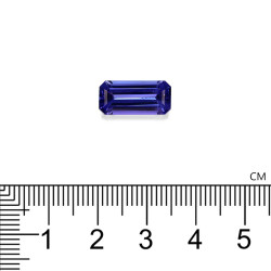 Rechthoekig geslepen Tanzaniet Violet Blauw 5,48 karaat