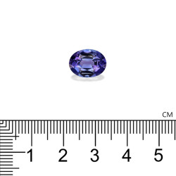 Ovale geslepen Tanzanite Violet Blauw 3,86 karaat