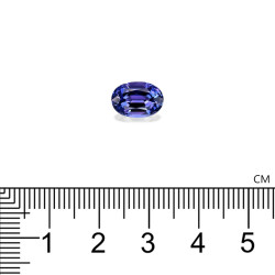 Ovale geslepen Tanzanite Violet Blauw 3,66 karaat