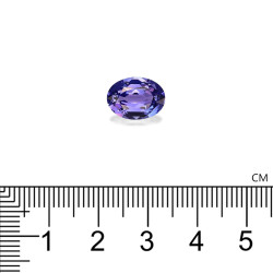 Ovale geslepen Tanzanite Violet Blauw 3.97 karaat