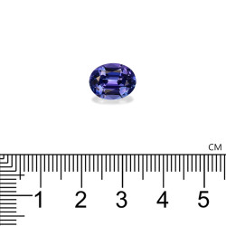 Ovale geslepen Tanzanite Violet Blauw 4.11 karaat