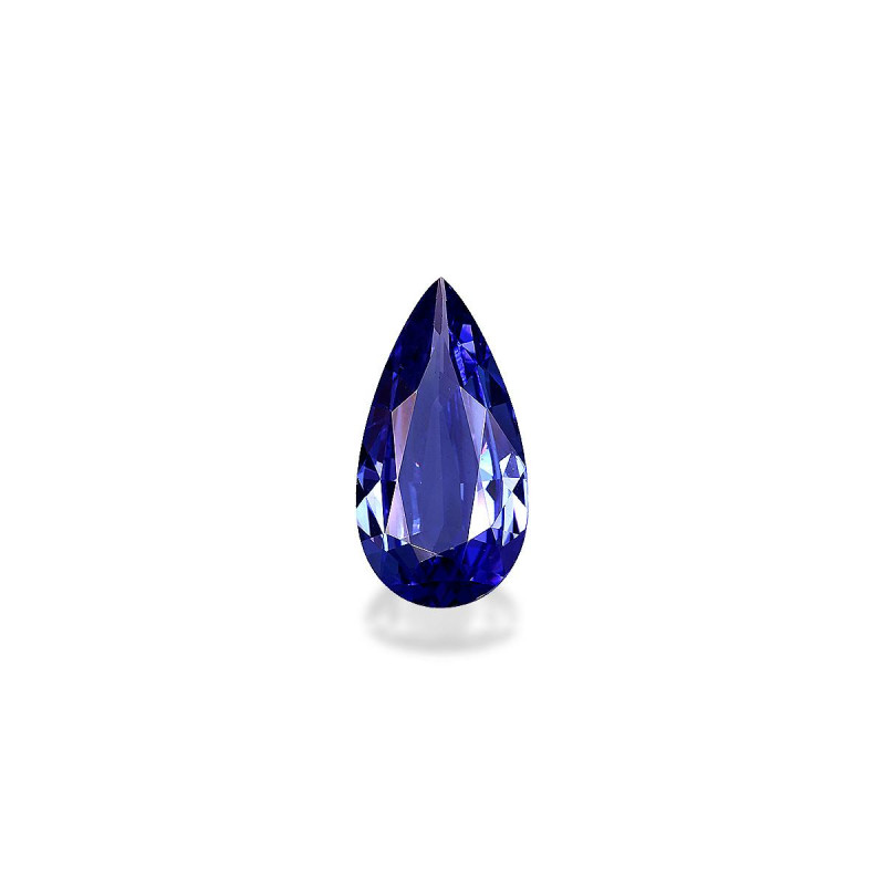 Pear-cut Tanzanite Violet Blue 5.96 carats