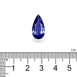 Peervormige Tanzaniet Violet Blauw 5.96 karaat