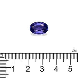 Ovale geslepen Tanzanite Violet Blauw 4.92 karaat