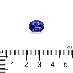 Ovale geslepen Tanzanite Violet Blauw 4.37 karaat
