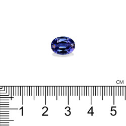 Ovale geslepen Tanzanite Violet Blauw 3.08 karaat