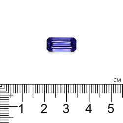 Rechthoekig geslepen Tanzaniet Violet Blauw 3,72 karaat
