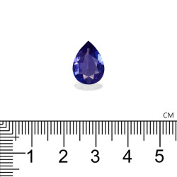 Peervormige Tanzaniet Violet Blauw 3,83 karaat