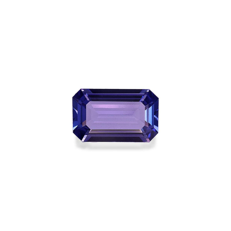 RECTANGULAR-cut Tanzanite Violet Blue 2.49 carats