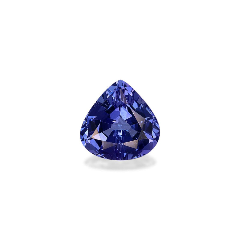 Tansanit lengte Birne Violettblau 2.98 karaten