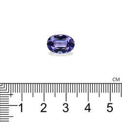 Ovale geslepen Tanzanite Violet Blauw 4.44 karaat