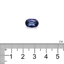 Ovale geslepen Tanzanite Violet Blauw 3.58 karaat
