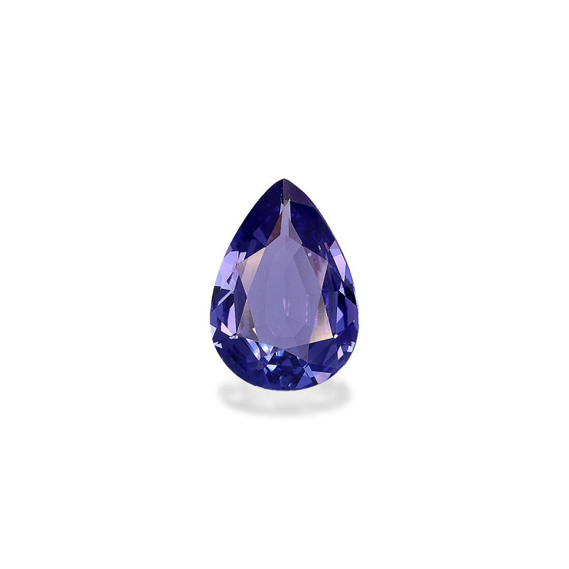 Tansanit lengte Birne Violettblau 2.92 karaten