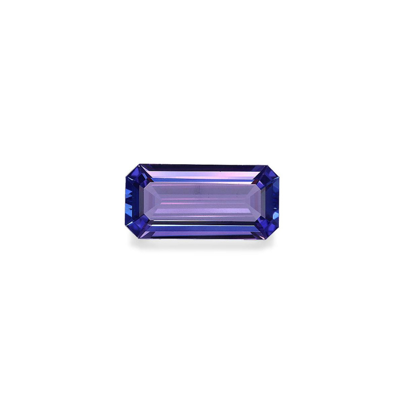 Tansanit lengte RECHTECKIG Violettblau 3.11 karaten