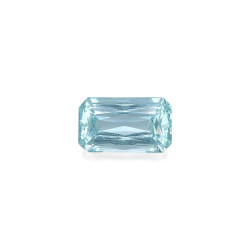 矩形切割的蓝绿色海蓝宝石，重9.28克拉