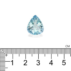 Peervormige Baby Blauwe Aquamarijn van 8,02 karaat