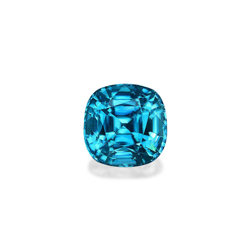 CUSHION-cut Blue Zircon Blue 9.42 carats