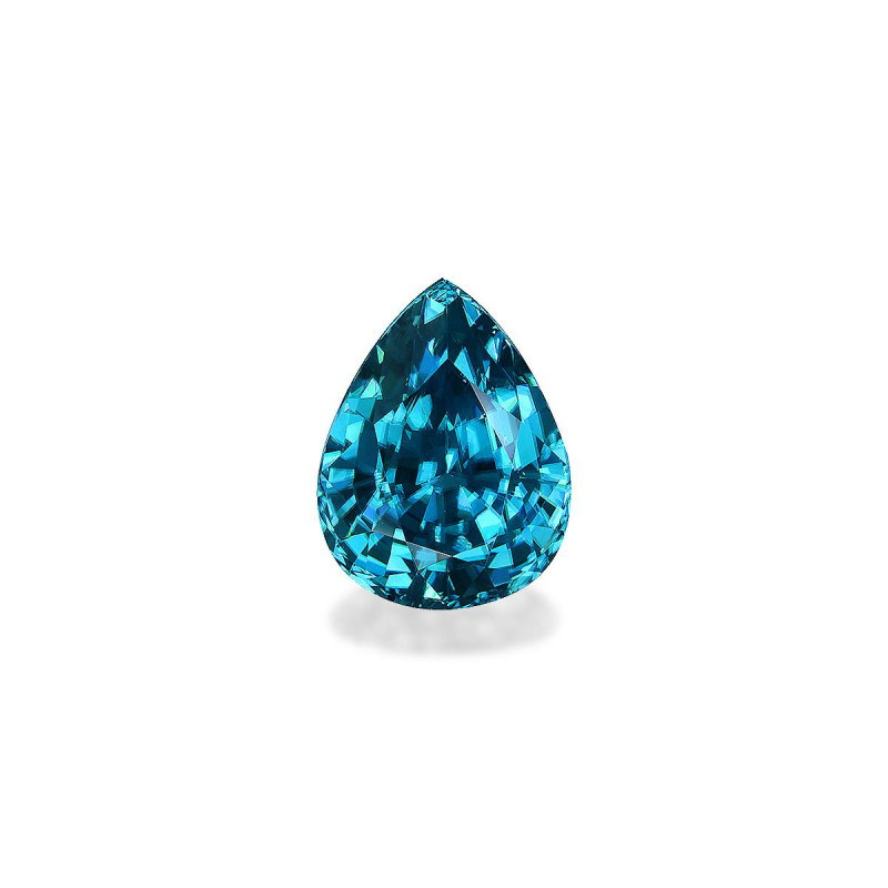 Pear-cut Blue Zircon Blue 8.03 carats