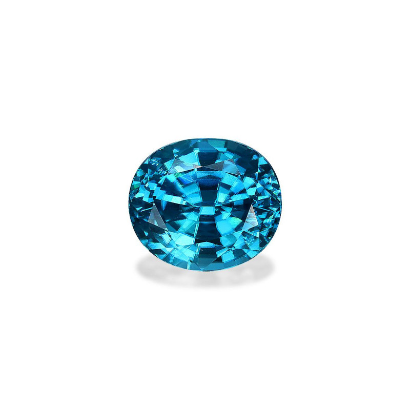 Zircon Bleu taille OVALE Bleu 7.74 carats