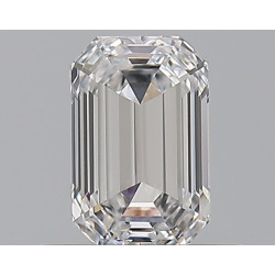 الماس على شكل زمرد بوزن 0.5 قيراط