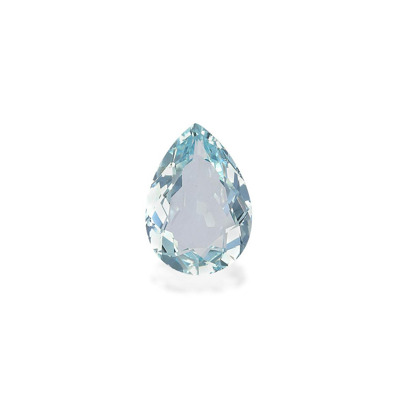 Pear-cut Aquamarine Blue 3.84 carats