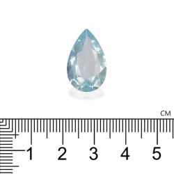 Hemelblauwe peervormige Aquamarijn van 8,72 karaat
