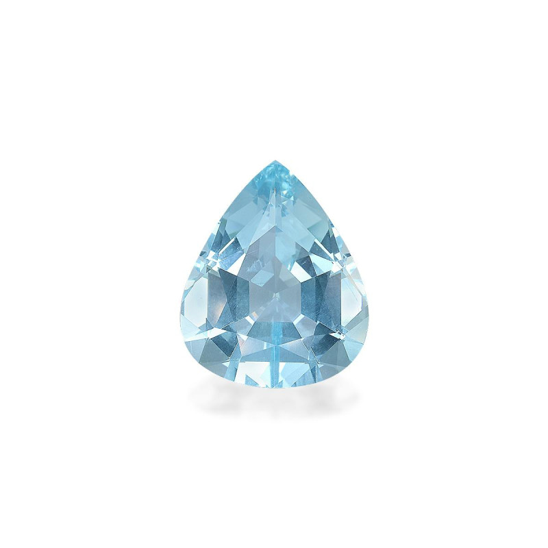 Pear-cut Aquamarine Baby Blue 21.85 carats